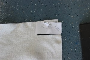 I marked the right top and left top so I can put it back the right way.