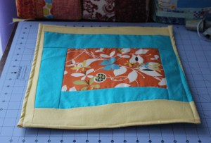 The back was made with scraps.