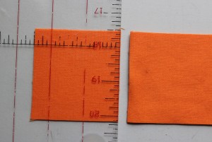 Cut across the strip 2 1/2