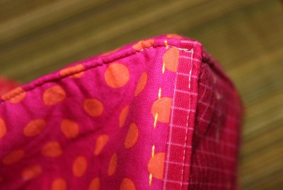 top stitch tote bottom