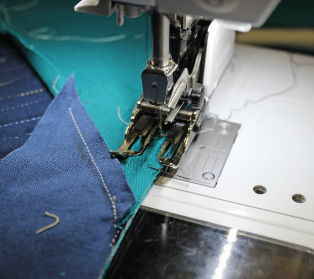 stitch to quilt right sides together