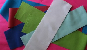 cut one strip three inches wide