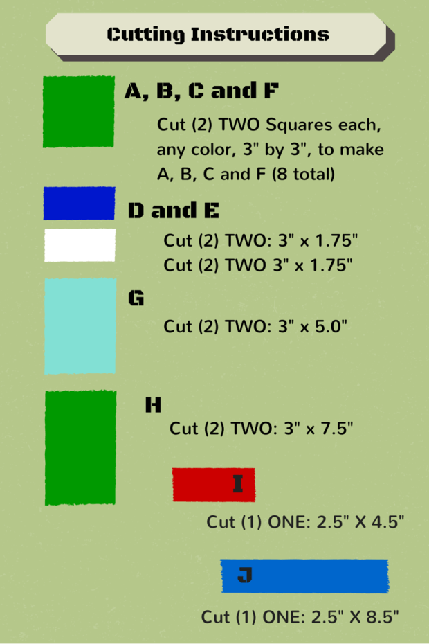 subject to change Cutting Instructions