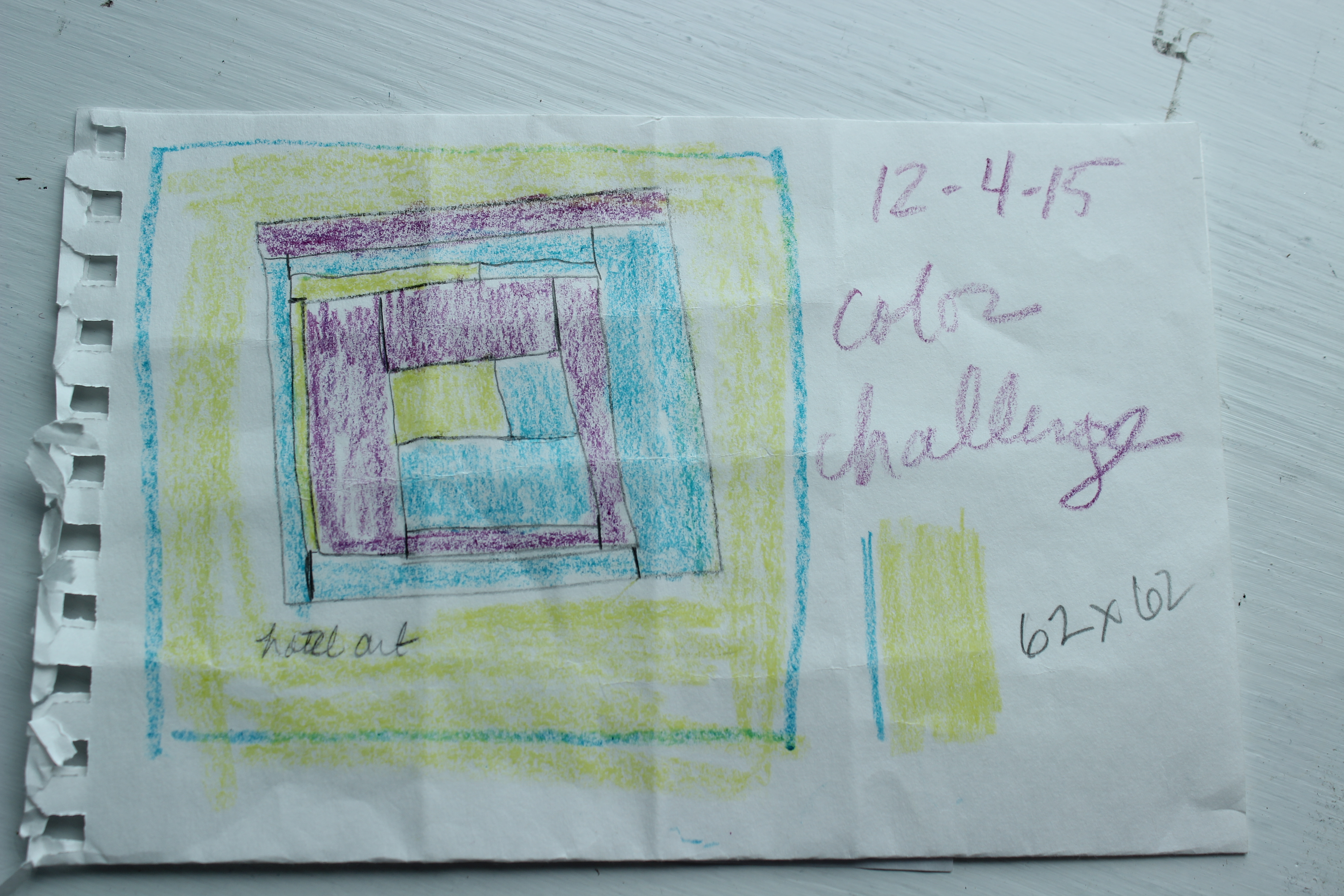 crayon challenge sketch