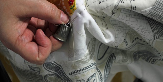 Day Twenty 4-21-18 bunny quilting